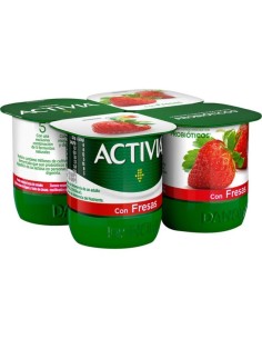 Activia con Fresas x4