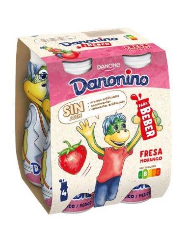 Danonino bebedino fresa 100g x 4