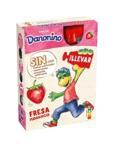 Danonino Pouch Fresa Platano x4