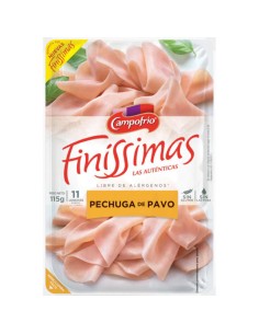 PECHUGA PAVO PF.FINISSIMAS L.115 GR.