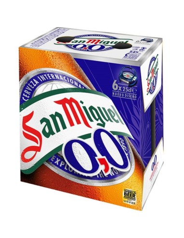CERVEZA S.MIGUEL 0.0 S/ALC 25CL P-6