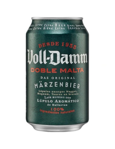 CERVEZA VOLL DAMM LATA 33CL 7.2º