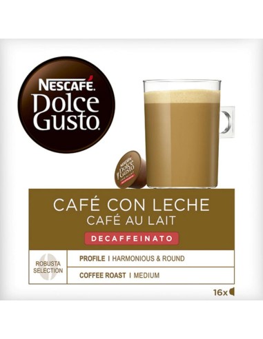 CAFE D.GUSTO C/LECHE DESC.16U