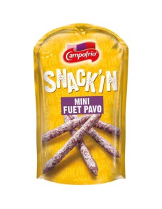 CAMPOFRIO SNACK'IN MINI FUET PAVO 50 GR