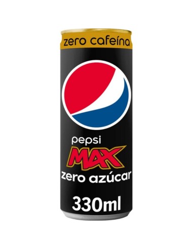 PEPSI-COLA MAX ZERO CAFEINA BOTE 33 CC