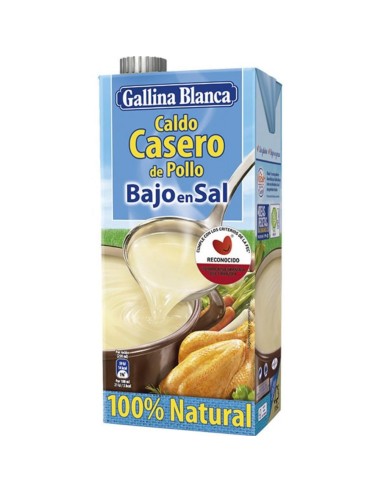 CALDO G.BLANCA CASERO POLLO BAJO SAL 1LT