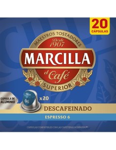 CAFE MARCILLA CAPSULAS DESCAF. 20 UNDS