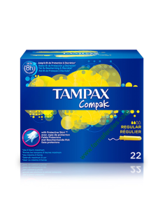 TAMPAX COMPAK TAMPONES 22U.REG