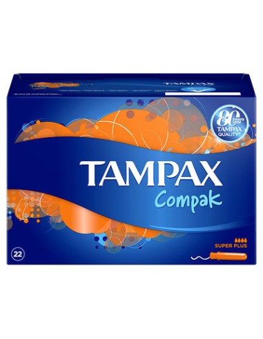 TAMPONES TAMPAX COMPACK SUPER-PLUS 18 UN