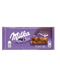 CHCTE. MILKA TRIPLE  CHOCOLATE 100 GR