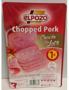 ELPOZO CHOPPED PORK TIPO LATA LONCHAS 100GR