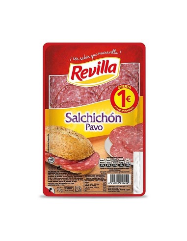 SALCHICHON PAVO REVILLA LON 70G 1E