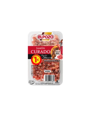 ELPOZO JAMON CURADO TACOS MINI 65GR