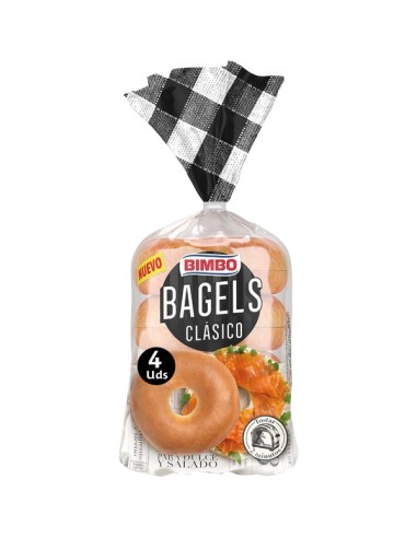 BIMBO BAGELS CLÁSICO 4 UDS 300GR
