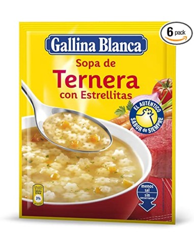 GALLINA BLANCA SOPA DE TERNERA SOBRE 85GR