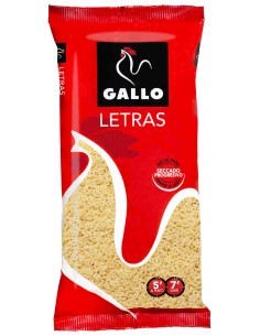 GALLO PASTA LETRAS 250GR