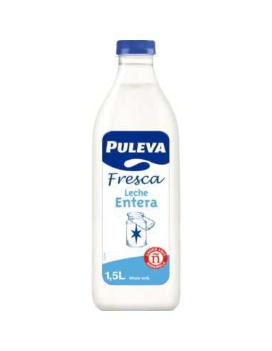 LECHE FRESCA ENTERA PULEVA  1.5L
