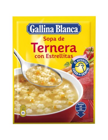 GALLINA BLANCA SOPA DE TERNERA SOBRE...