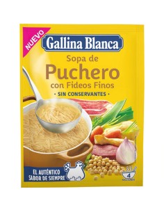 GALLINA BLANCA SOPA DE PUCHERO CON FIDEOS