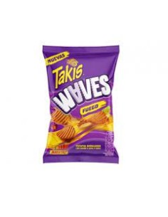 TAKIS PATATA WAVES FUEGO BOLSA 80GR