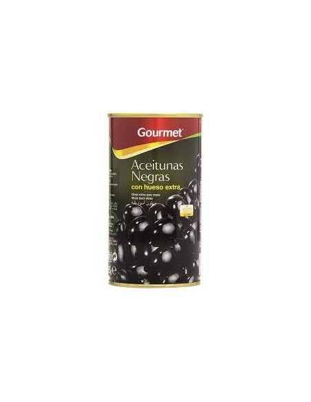 GOURMET ACEITUNAS NEGRA LATA 185GR