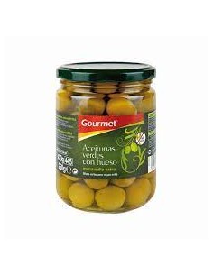 GOURMET ACEITUNAS MANZANILLA C/HUESO 250GR
