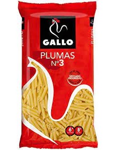 GALLO PASTA PLUMAS Nº3 GALLO 250G