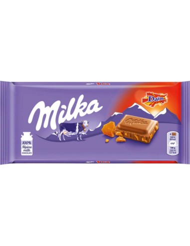 Barra de Chocolate Relleno Con Crema de Cacao 100Gr - Milka