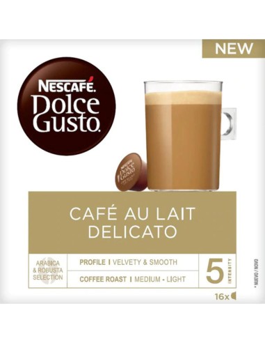 CAFE D.GUSTO C/LECHE DELICATO 16U