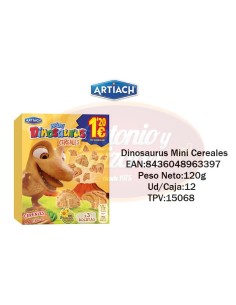 ARTIACH MINI DINOSAURUS CEREALES 120GR