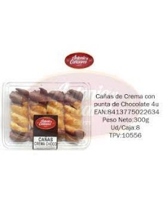 CAÑAS CREMA B.CHOCO 300G/4U AYC