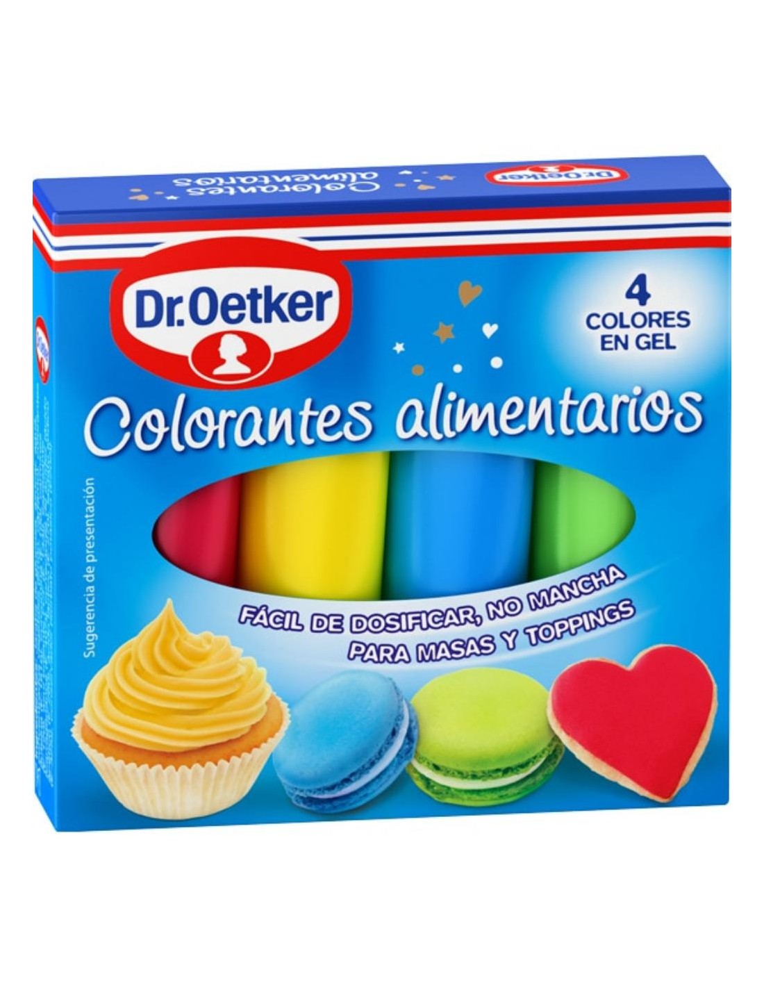 Dr. Oetker - Gel de colorante alimentario - Rosa intenso - 0.35 oz