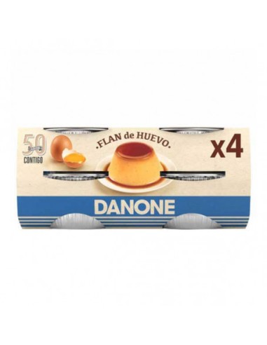 DANONE FLAN DE HUEVO PACK-4 100GR