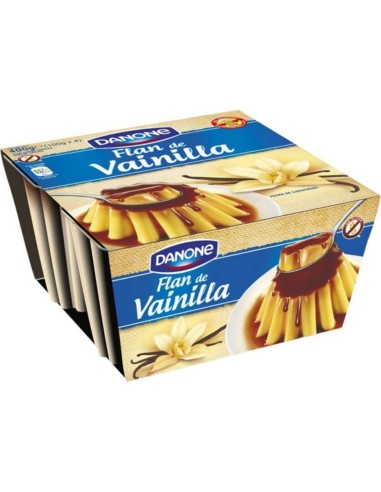 DANONE FLAN DE VAINILLA PACK-4 95GR