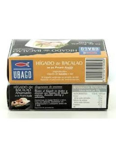 HIGADO BACALAO UBAGO LATA 125 GR.