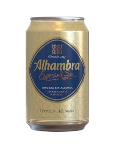 ALHAMBRA CERVEZA S/ALCOHOL LATA 33CL