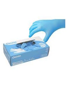 GUANTES CEGASA NITRILO S/P MULTI. T9-9.5 C/100