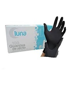 LUNA GUANTES NITRILO 100 UNID. TALLA L