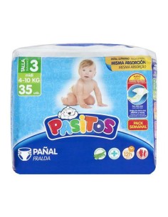 PAÑAL PASITOS 4-9 KG T.3 56 UND.