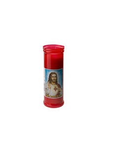 VELON ROJO CORAZON DE JESUS V-7