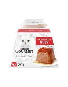 PURINA GOURMET COMIDA GATO MOUSSE CON BUEY  P4
