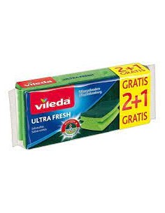 ESTROPAJO VILEDA ULTRAFRESH PK 2+1