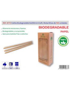 CAÑITAS CARTON BIOCOMP. SILVEX 100 UND