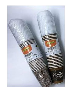 KONNY VASO DE CARTON 60Z+TAPAS 25UDS