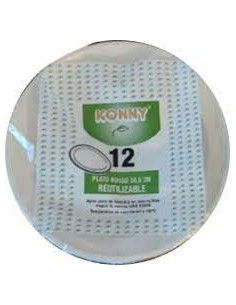 KONNY PLATOS LLANO REUT. 20.5CM 12UN