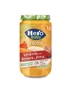 POTITO HERO TROCITOS TERNERA ARROZ VERD