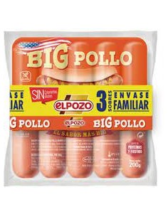 ELPOZO SALCHICHAS BIG POLLO 3UN