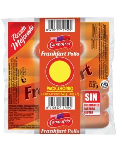 CAMPOFRIO SALCHICHAS DE POLLO PACK 4