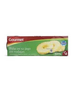 GOURMET PIÑA EN SU JUGO  PACK-3