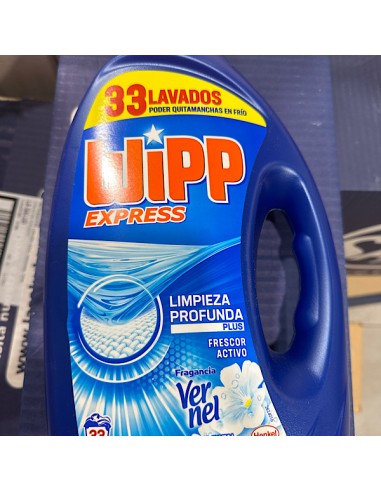 Comprar Detergente lavadora gel wipp 2112ml 32lav en Cáceres